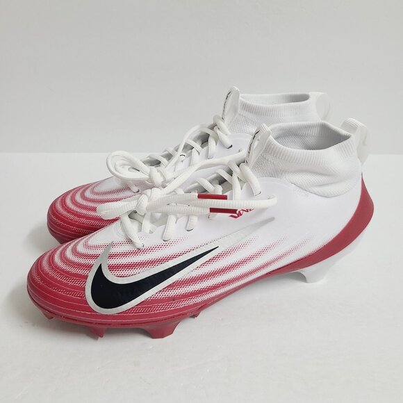 NEW Nike Air Zoom Vapor 1 Pro Football Cleats HM8850-102 Size 8 White Red main image 4